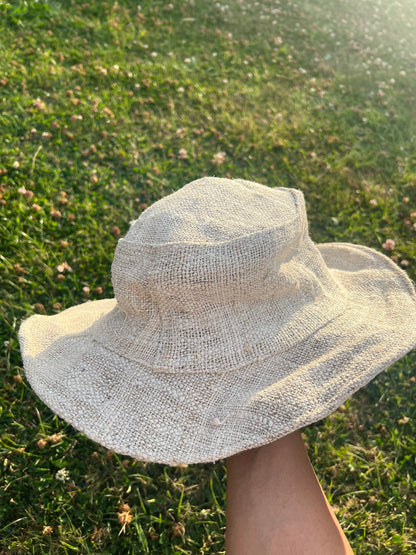 Hemp Sun Hat: Wide Brim, Foldable, Unisex