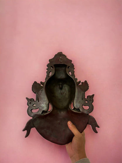 Handmade Manjushree Resin Statue  Buddhist Art for Home Decor