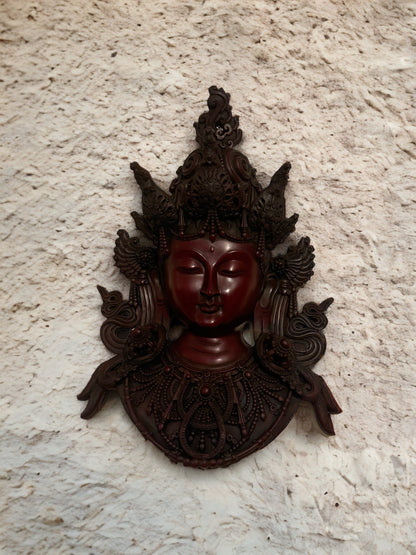 Handmade Manjushree Resin Statue  Buddhist Art for Home Decor