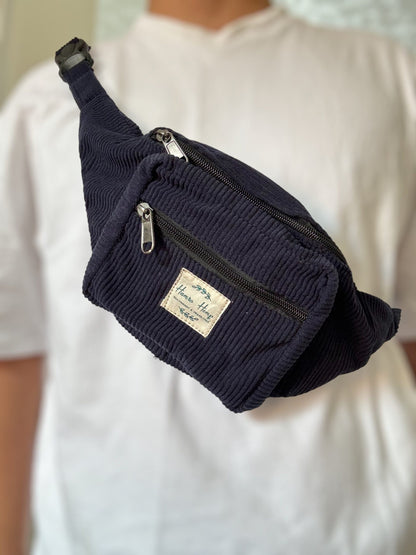 Recycled Corduroy Fanny Pack: Holiday Chest Bag