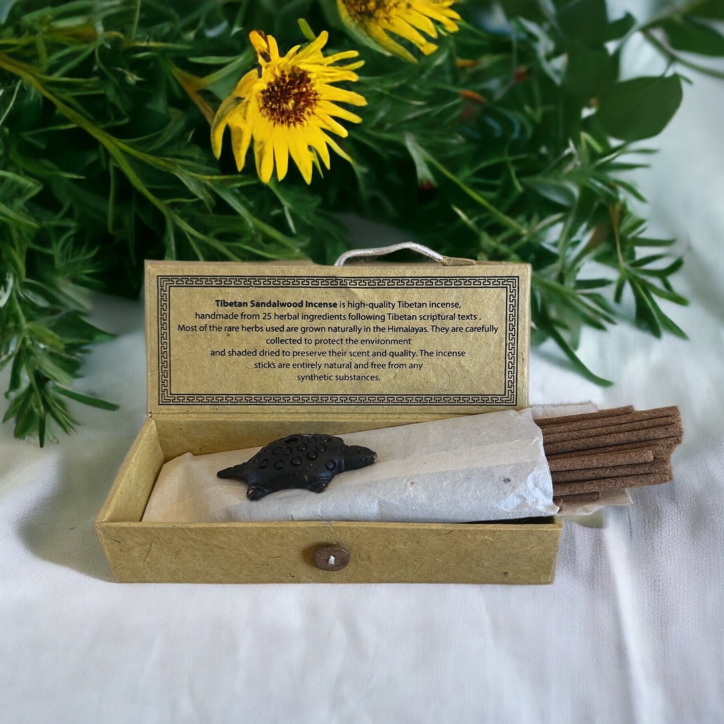 Tibetan Incense Sticks with Box and Stand: Handmade in Nepal