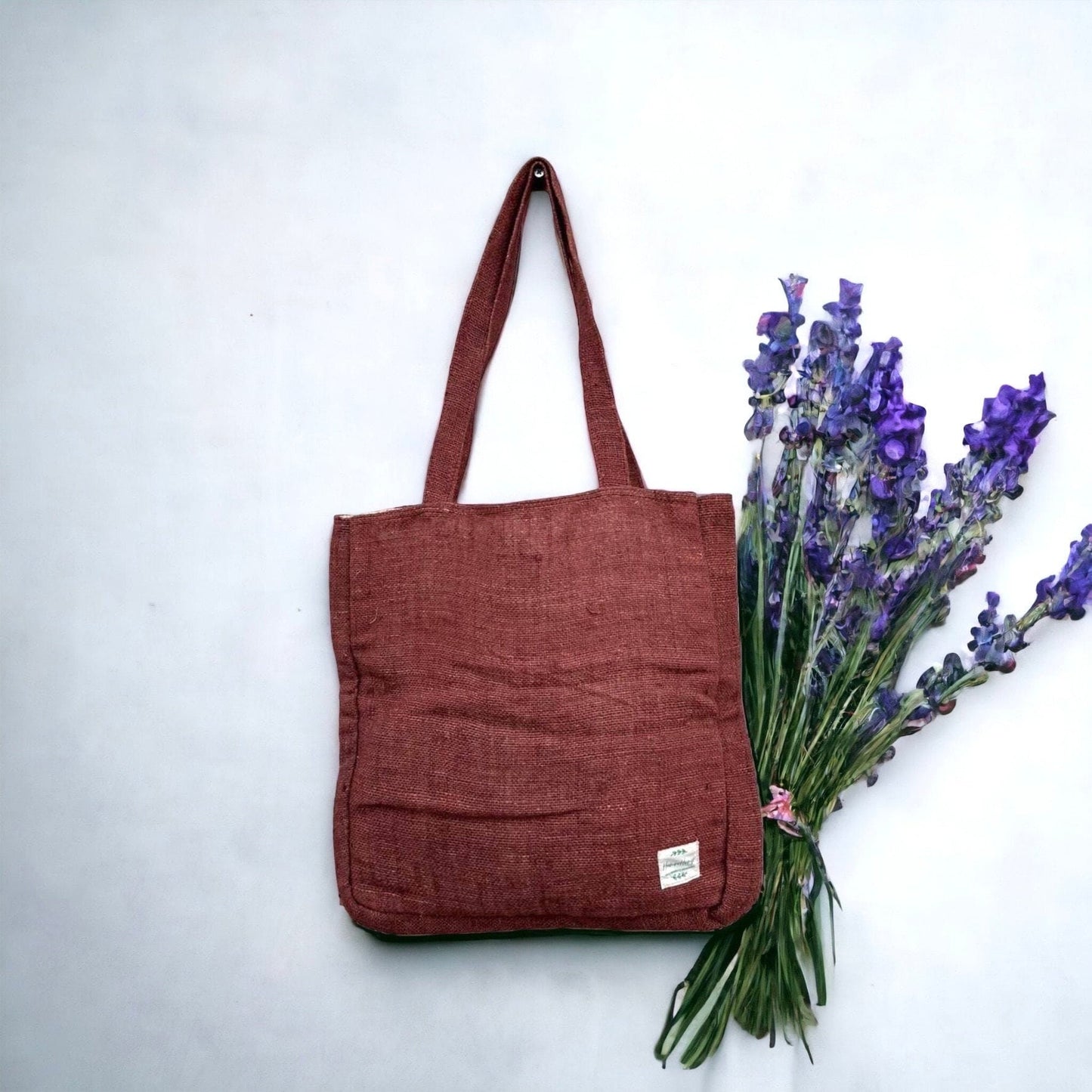 Handmade Organic Hemp Tote Bag: Eco-Friendly Shopper