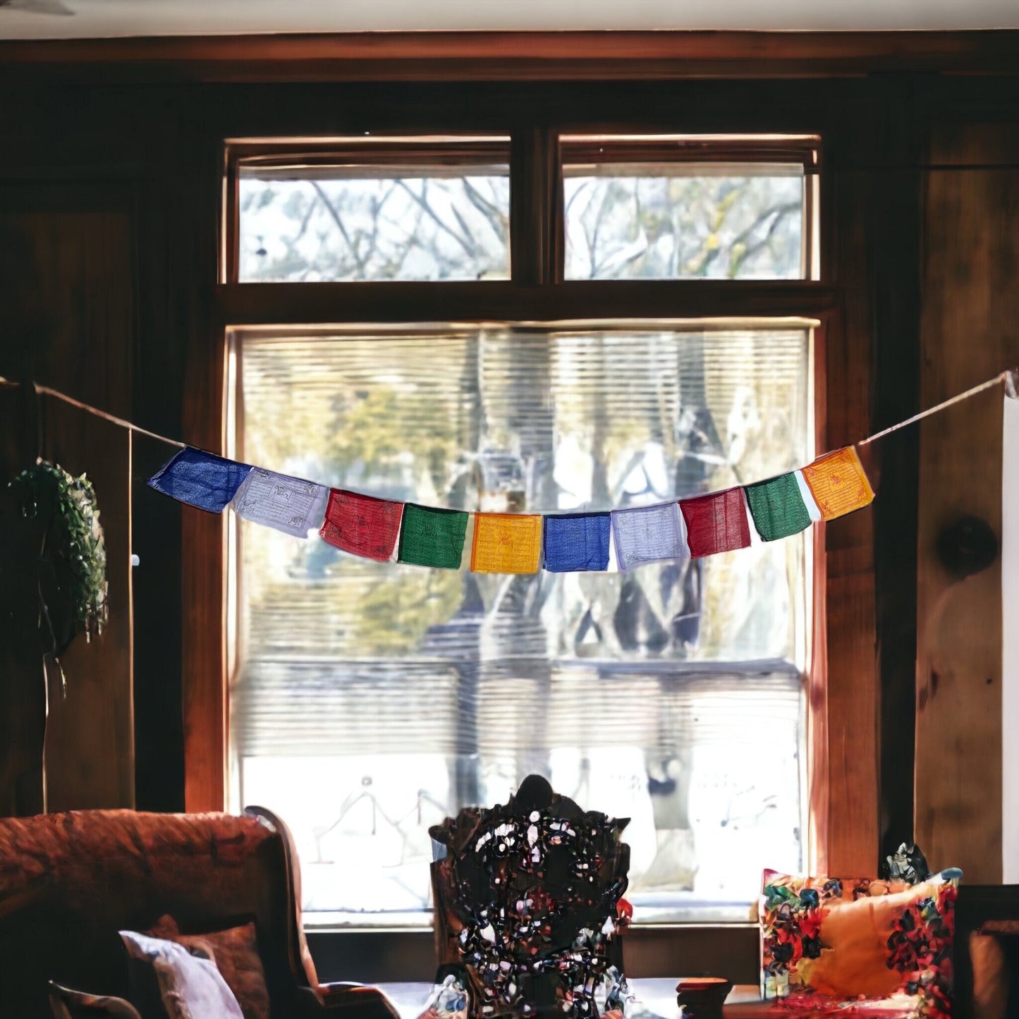 Tibetan Prayer Flags | Hand Screen Printed Lungta Bunting