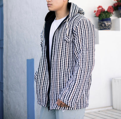 Unisex Gheri Cotton Hoodie Jacket: Eco-Friendly Fleece Lined