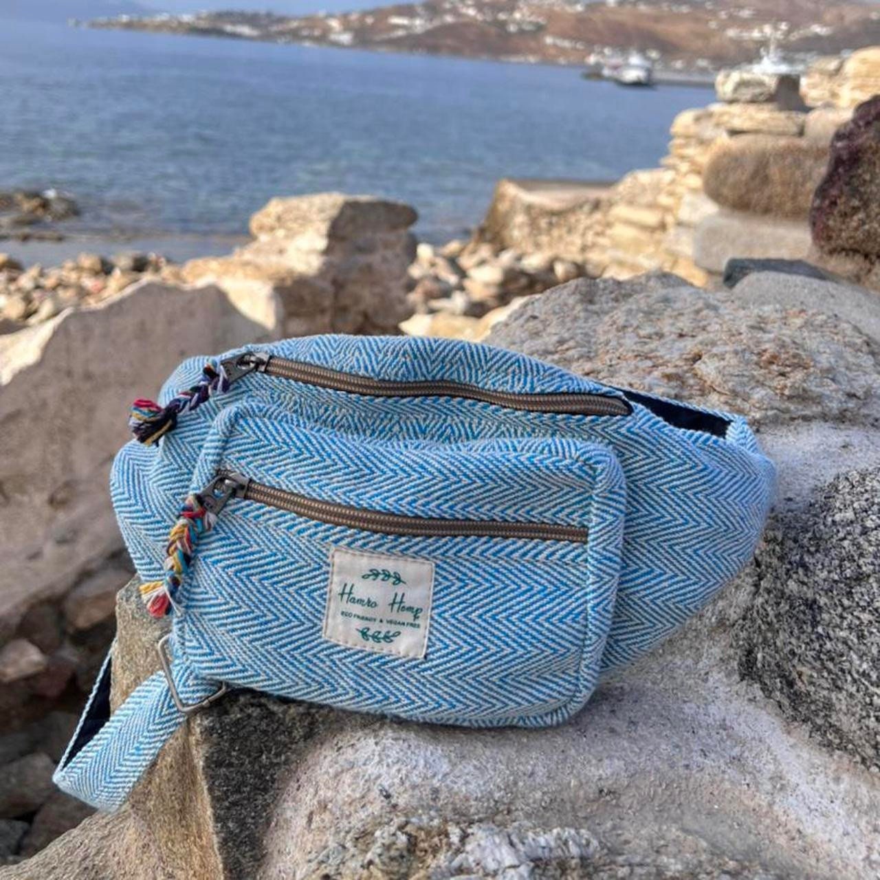 Cotton Bum Bag: Handmade Eco-Friendly Hippie Festival Bag
