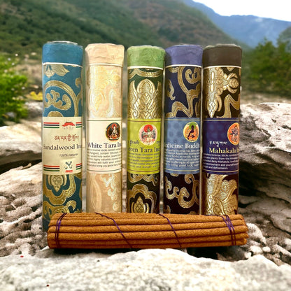 Authentic Tibetan Incense Sticks - Aromatic, Premium (24 Sticks)