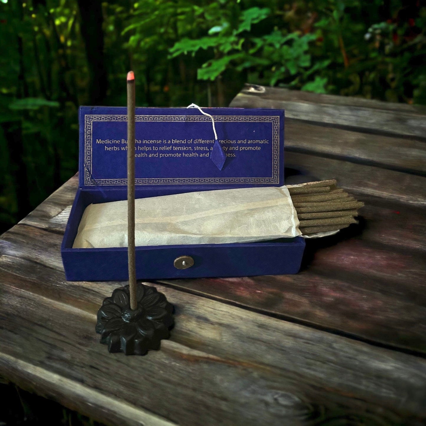 Tibetan Incense Sticks with Box and Stand: Handmade in Nepal