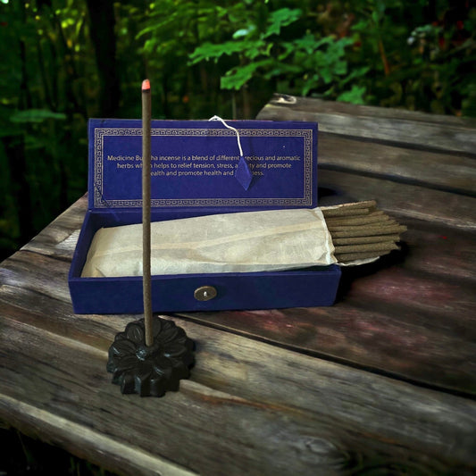 Tibetan Incense Sticks with Box and Stand: Handmade in Nepal