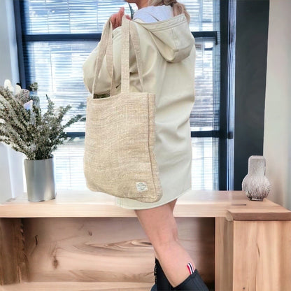 Handmade Organic Hemp Tote Bag: Eco-Friendly Shopper