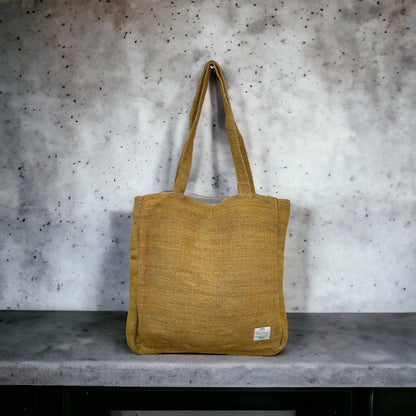 Handmade Organic Hemp Tote Bag: Eco-Friendly Shopper