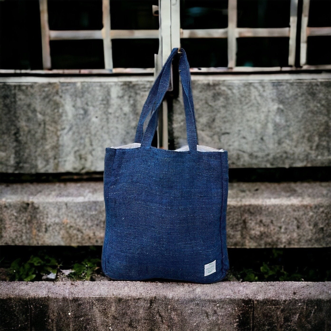 Handmade Organic Hemp Tote Bag: Eco-Friendly Shopper