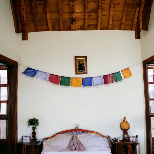 Tibetan Prayer Flags | Hand Screen Printed Lungta Bunting