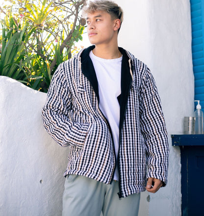 Unisex Gheri Cotton Hoodie Jacket: Eco-Friendly Fleece Lined