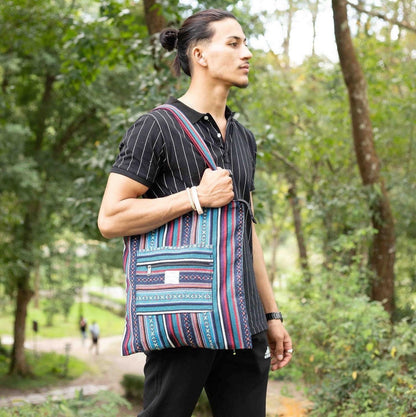 Handmade Himalayan Cotton Tote Bag: Eco-Friendly Travel Bag