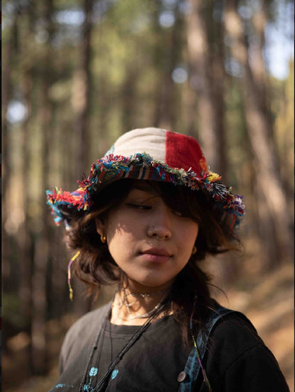 Hemp Wide Brim Sun Hat: Handmade Eco-Friendly Foldable Beach Hat