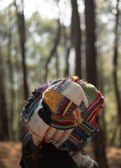 Hemp Wide Brim Sun Hat: Handmade Eco-Friendly Foldable Beach Hat