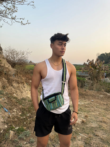 Handmade Cotton Camera Bag: Adjustable Strap Travel Case