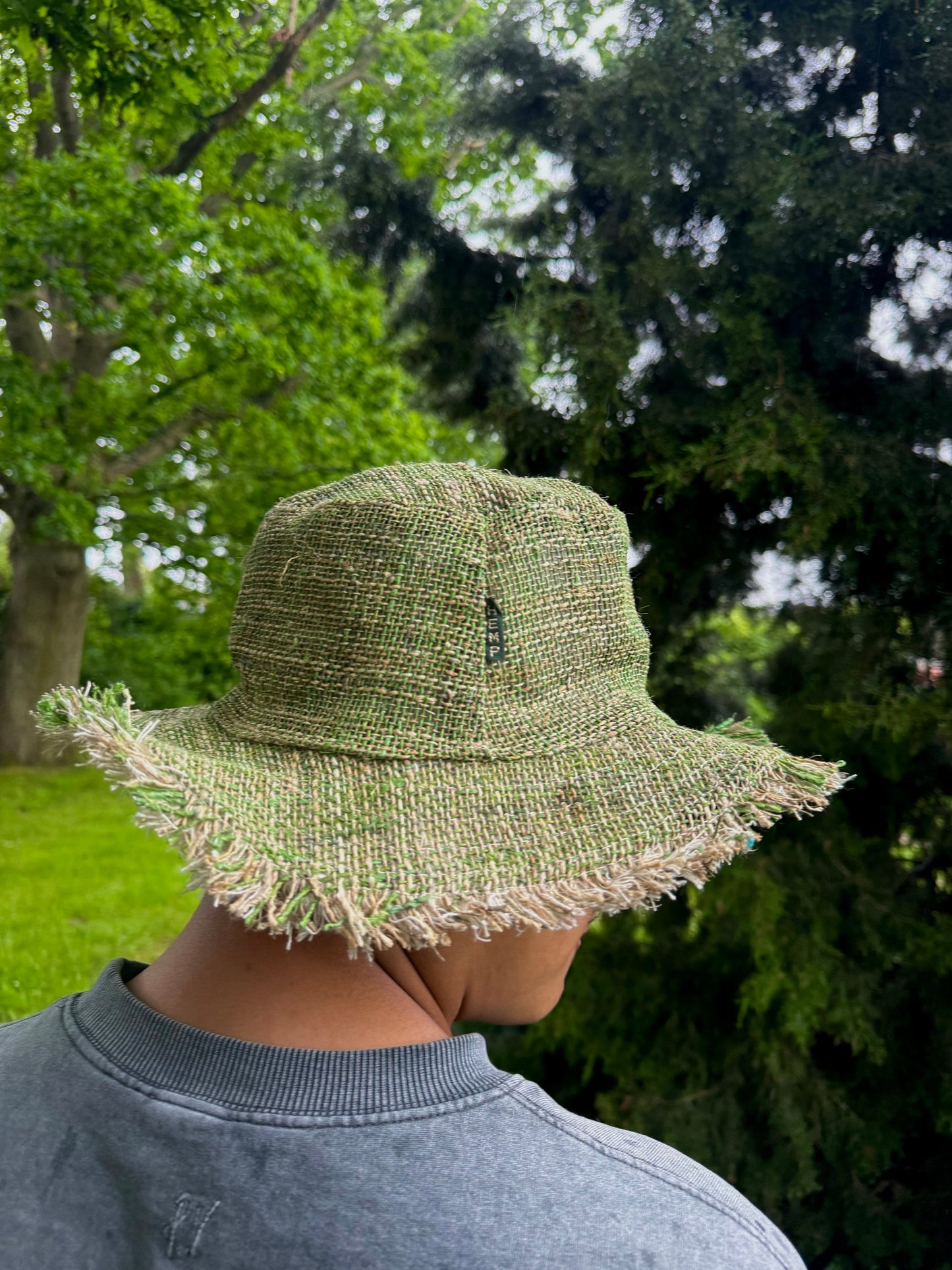 Hemp Sun Hat with Brim: Handmade Eco-Friendly Festival Hat