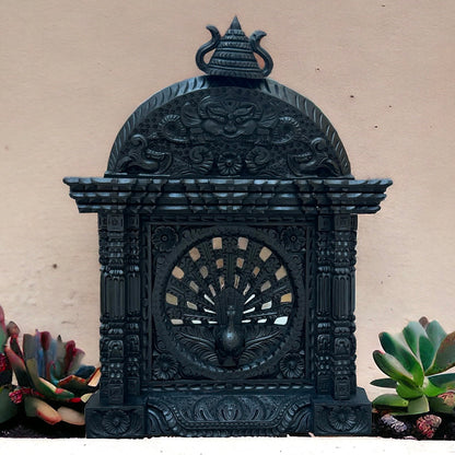 Exquisite Hand Carved Wooden Antique Nepal Window Design Showcase - Unique Artisan MasterpieceHome Decor