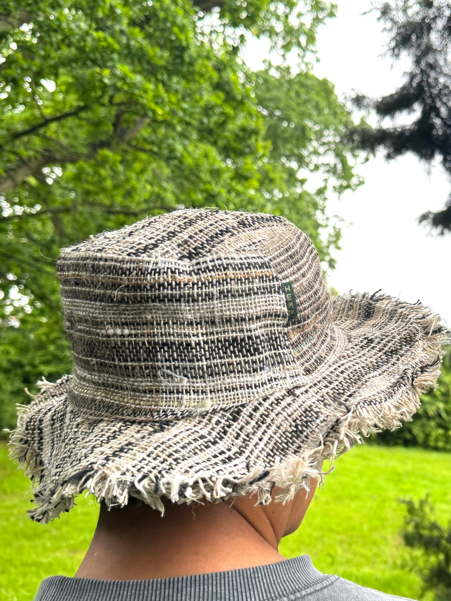 Hemp Sun Hat with Brim: Handmade Eco-Friendly Festival Hat