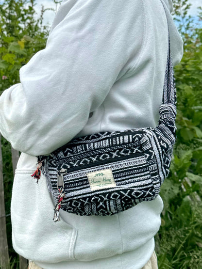 Ethnic Cotton Print Bum Bag: Handmade Hippie Festival Fanny Pack