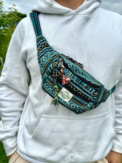 Ethnic Cotton Bum Bag: Handmade Hippie Festival Fanny Pack