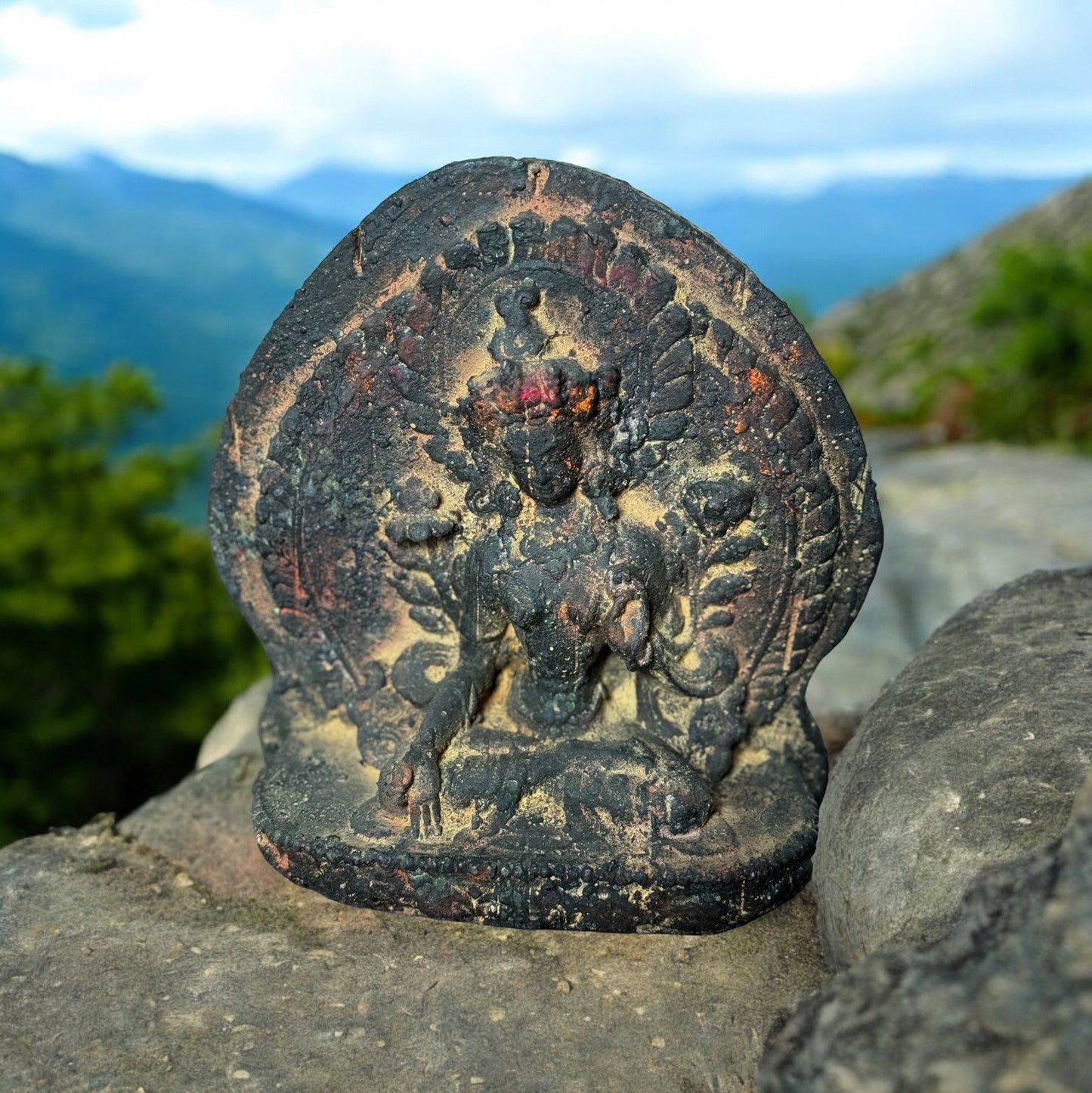 Handcrafted Resin Antique Finish Tara Statue - 24.5cm | Religios Decor | Home Decor | Spiritual Art