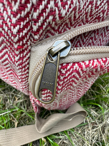 Handmade Cotton Travel Backpack: Eco-Friendly Nepal Rucksack