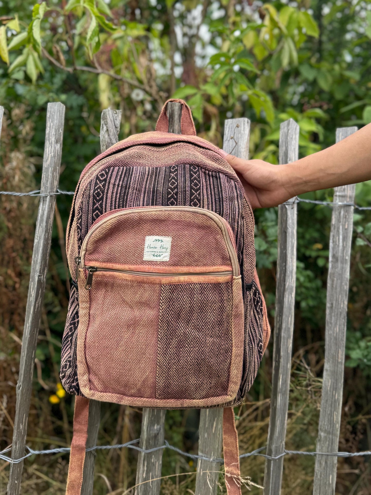 Himalayan Cotton Backpack | Unisex Eco Festival Bag | Hippie Travel Rucksack | Boho Hiking Backpack