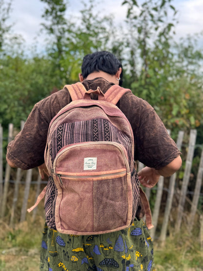 Himalayan Cotton Backpack | Unisex Eco Festival Bag | Hippie Travel Rucksack | Boho Hiking Backpack