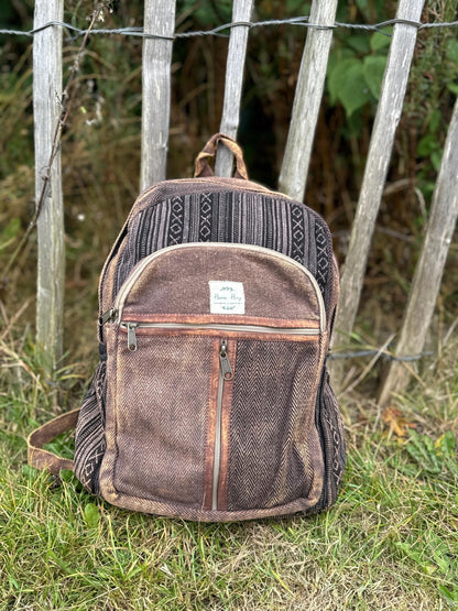 Himalayan Cotton Backpack | Unisex Eco Festival Bag | Hippie Travel Rucksack | Boho Hiking Backpack