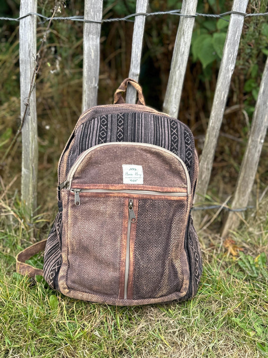 Himalayan Cotton Backpack | Unisex Eco Festival Bag | Hippie Travel Rucksack | Boho Hiking Backpack