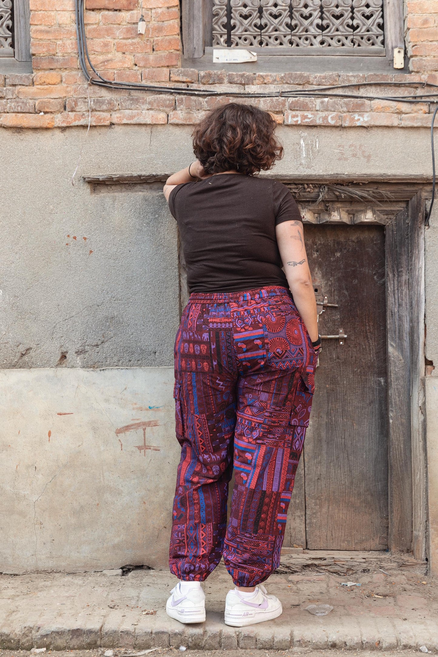 Handmade Bohemian Harem Pants: Tribal Print Festival Yoga Trousers