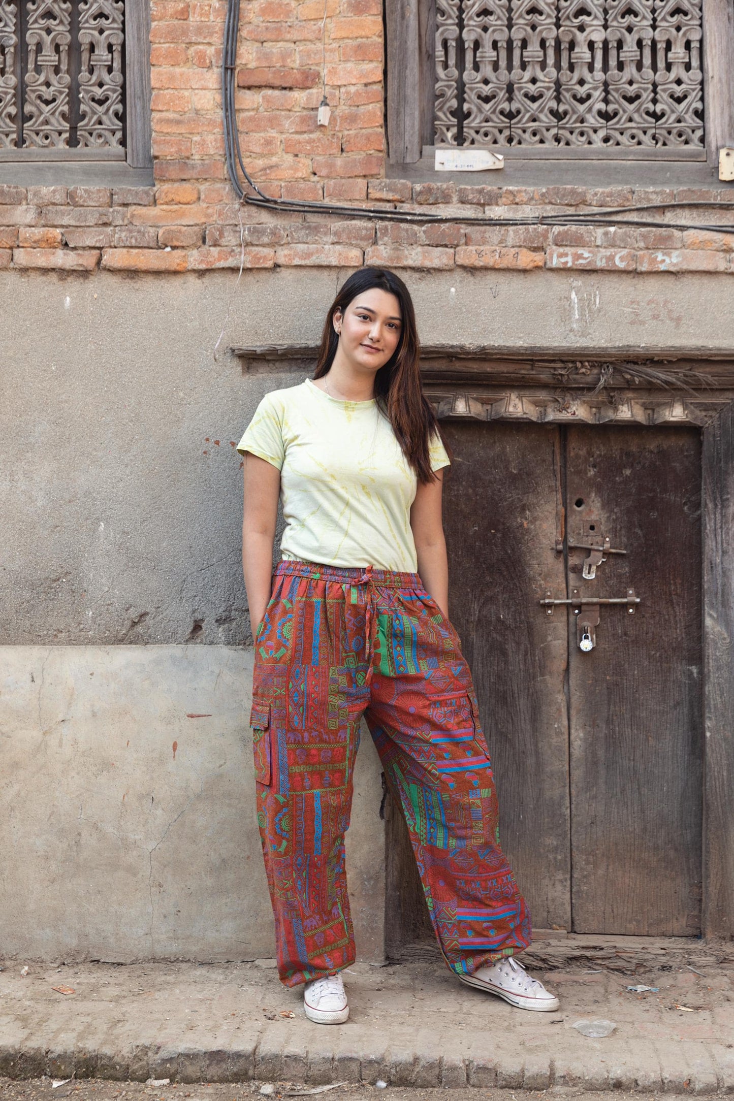 Handmade Bohemian Harem Pants: Tribal Print Festival Yoga Trousers