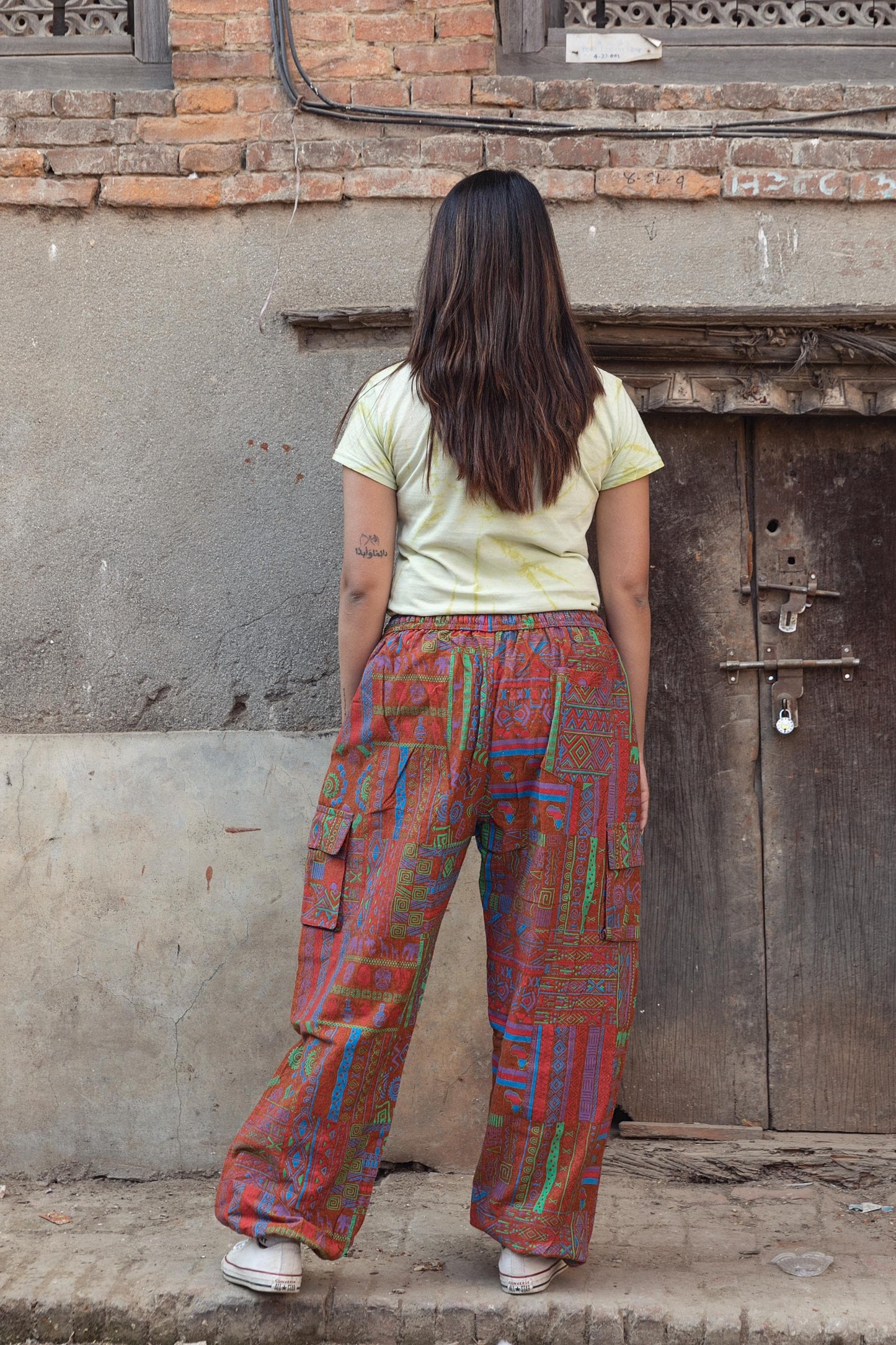 Handmade Bohemian Harem Pants: Tribal Print Festival Yoga Trousers