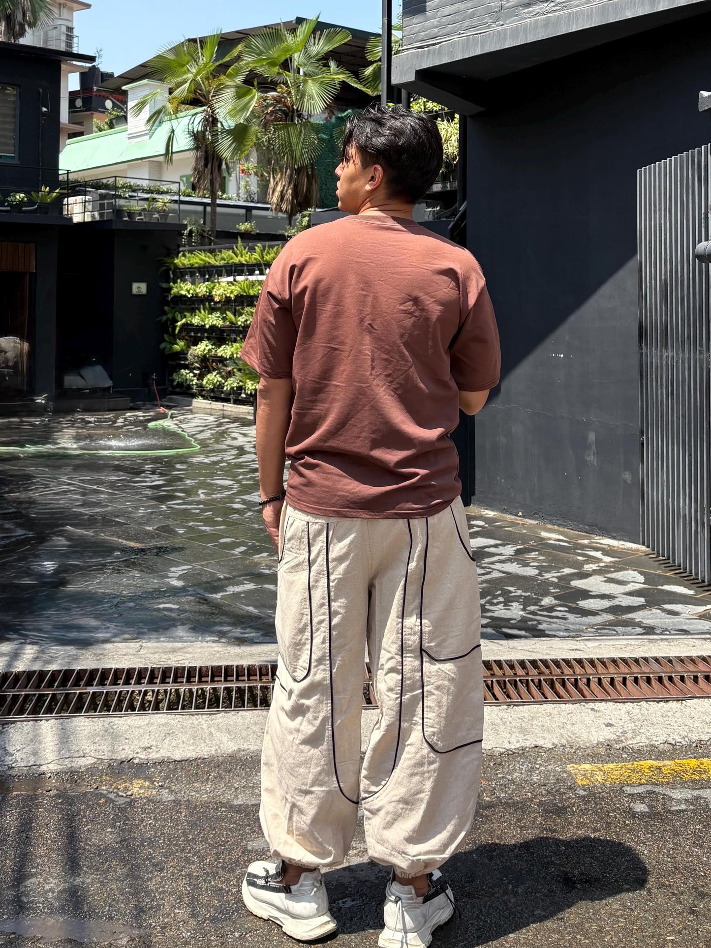 Handmade Cotton Patchwork Pants: Unisex Boho Streetwear Trousers