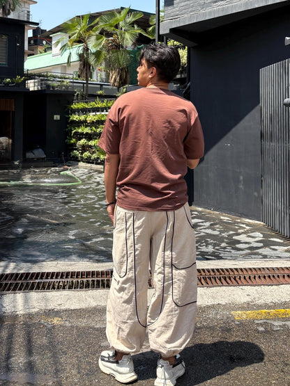 Handmade Cotton Patchwork Pants: Unisex Boho Streetwear Trousers