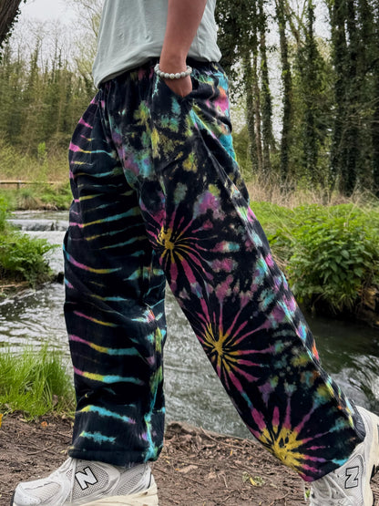 Tie Dye Chilled pants | Hippie Trouser |Unisex Elastic waist yoga Hippie harem Festival boho
