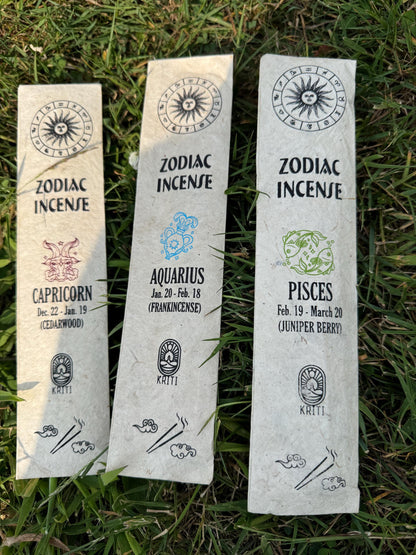 Handmade Zodiac Incense Sticks – Unique Aromas for Every Star Sign