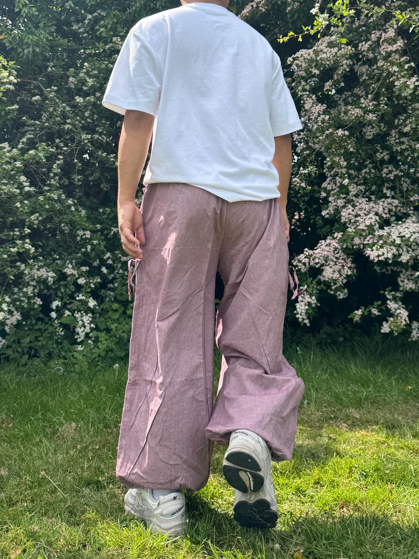 Handmade Spiral Hippie Pants: Unisex Cotton Boho Joggers