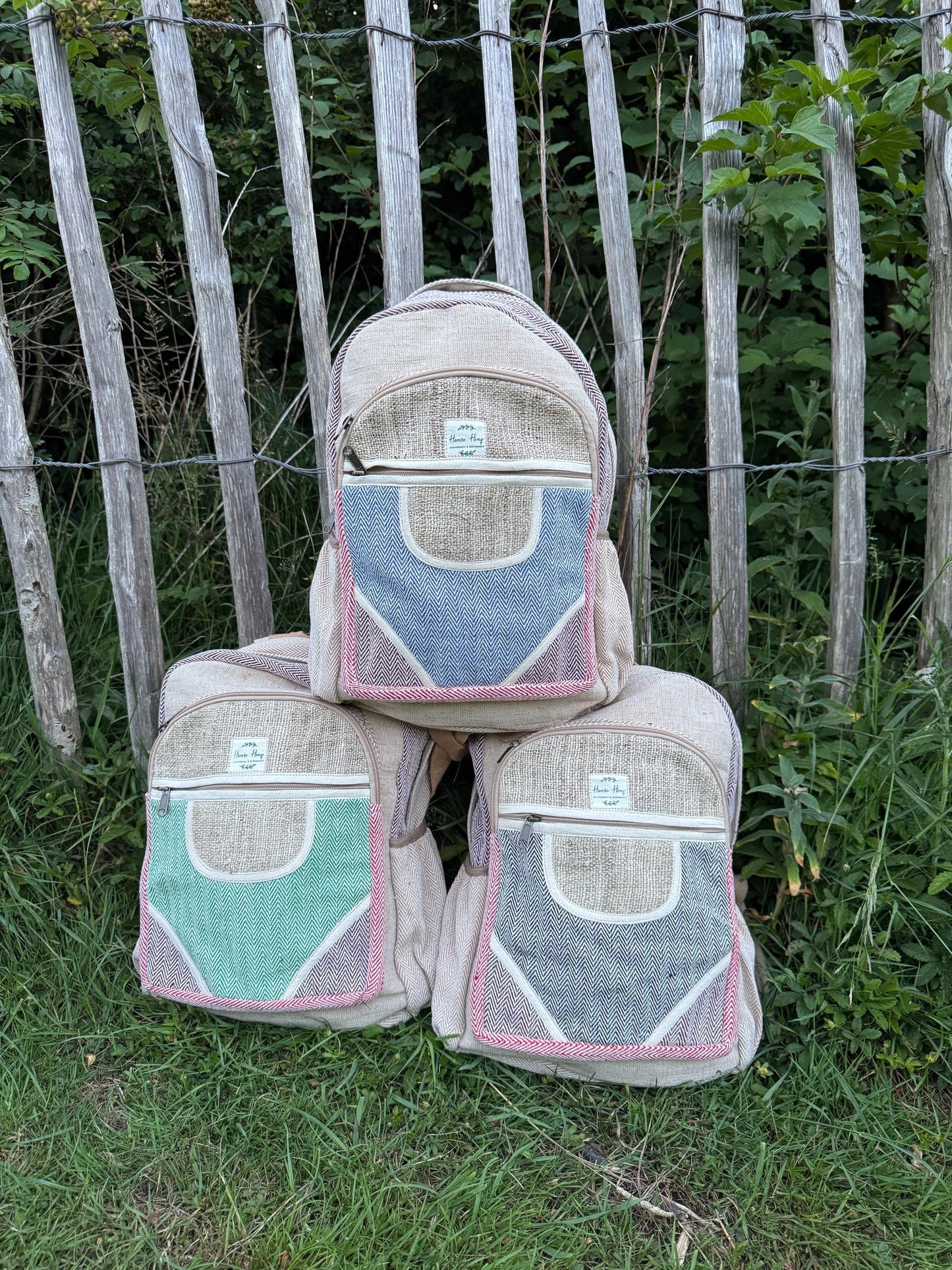 Eco Hemp & Cotton Backpack – Handmade Fair Trade Rucksack | Unisex Sustainable Bag