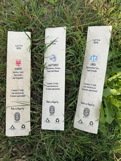 Handmade Zodiac Incense Sticks – Unique Aromas for Every Star Sign