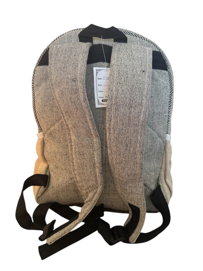 Handmade Hemp Backpack: Small Colorful Eco Bag