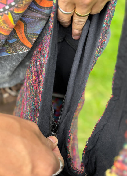 Hand-Woven Boho Crossbody Bag: Hippie Hobo, Vegan Slouchy Purse