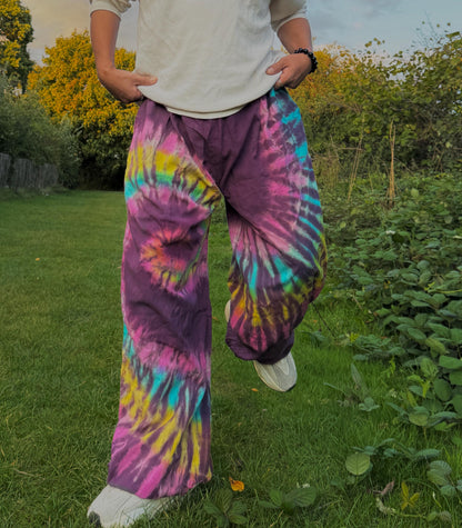 Tie Dye Chilled pants | Hippie Trouser |Unisex Elastic waist yoga Hippie harem Festival boho