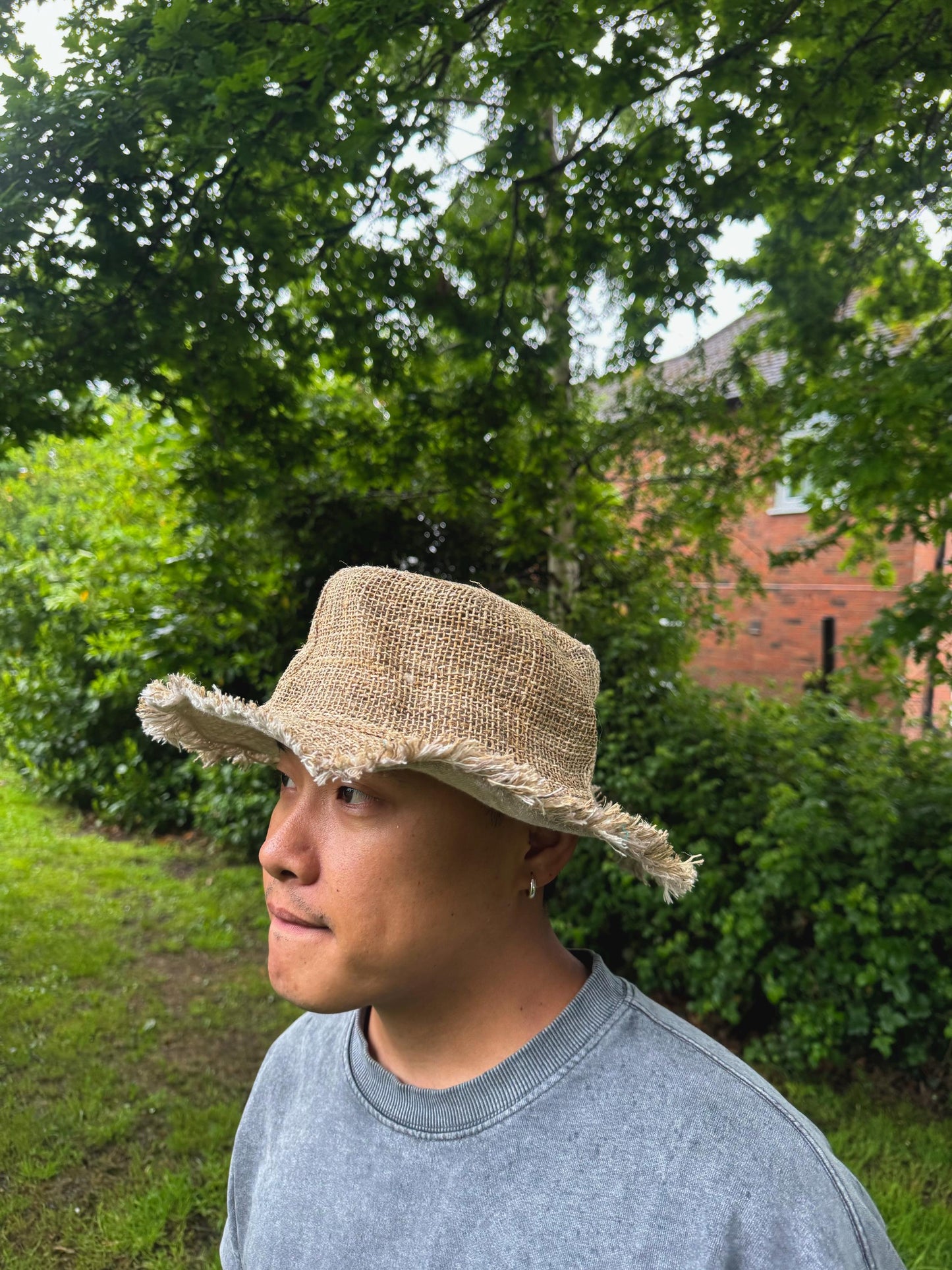 Hemp Sun Hat: Wide Brim, Foldable, Unisex