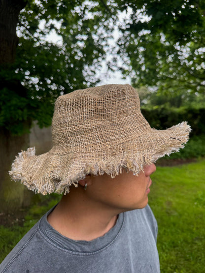Hemp Sun Hat: Wide Brim, Foldable, Unisex