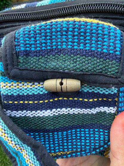 Handmade Cotton Camera Bag: Adjustable Strap Travel Case