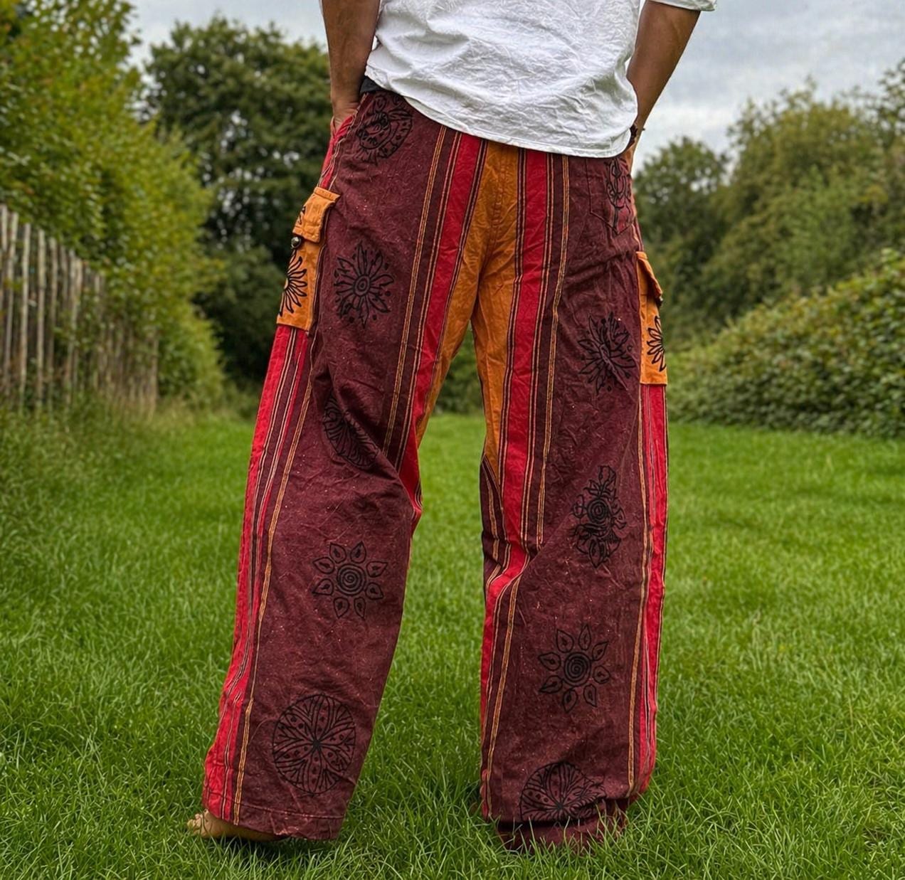Unisex Cotton Cargo Pants: Ethically Made Festival Trousers