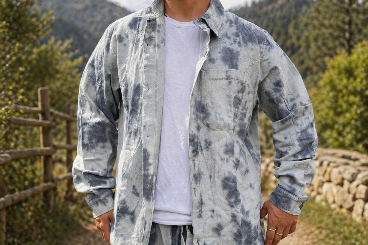 Unisex Tie Dye Cotton Set | Handmade Boho Festival Outfit, Loose Fit Loungewear
